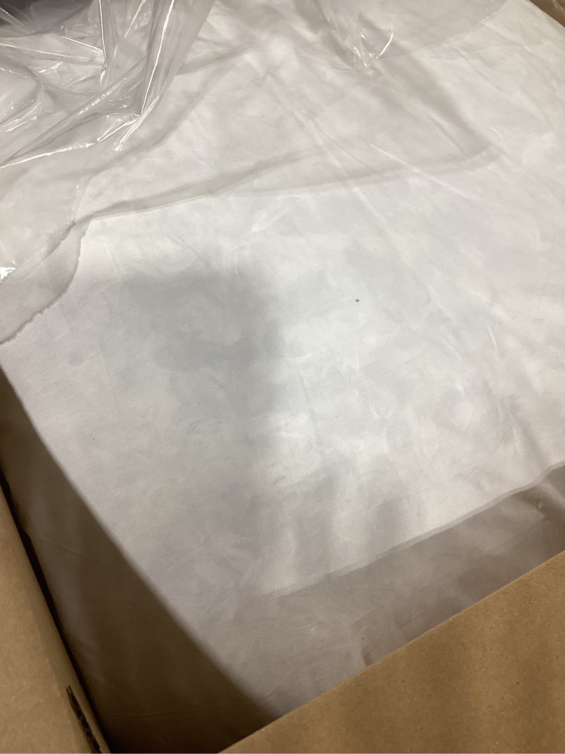 Condition photo showing Good Condition for ComfyDown 28x28 Decorative Throw Pillow Insert, Down and Feathers Fill, 100% Cotton Cover 233 Thread Count, Square Pillow Insert - Made in USA (Set of 2) White 2 Count (Pack of 1)