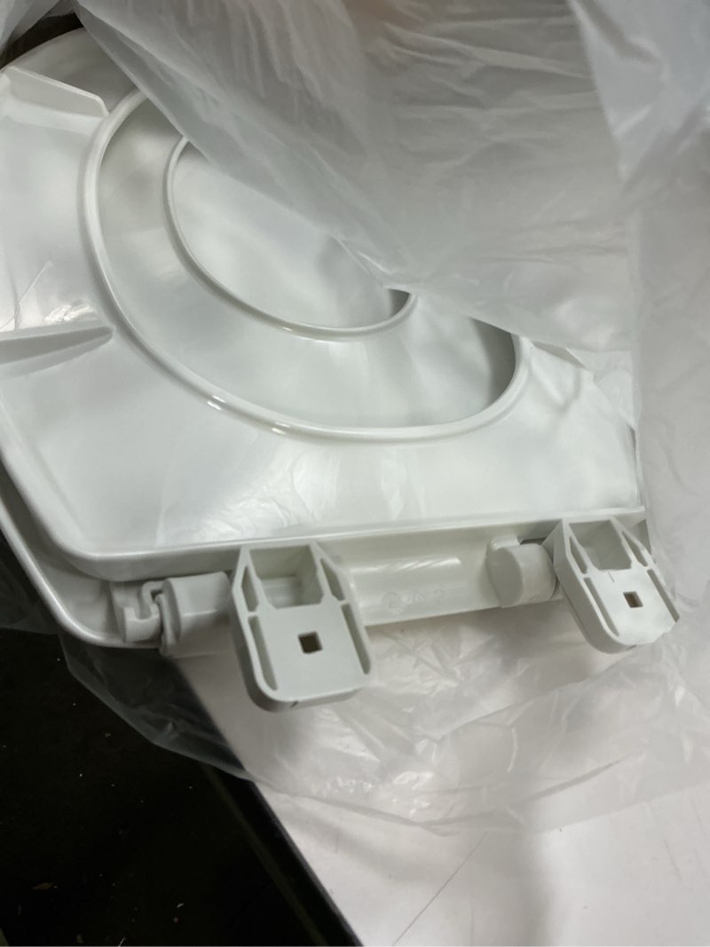 Condition photo showing Good Condition for little2big toilet seat with built-in potty training seat, slow close, durable plastic, made in usa, elongated, white