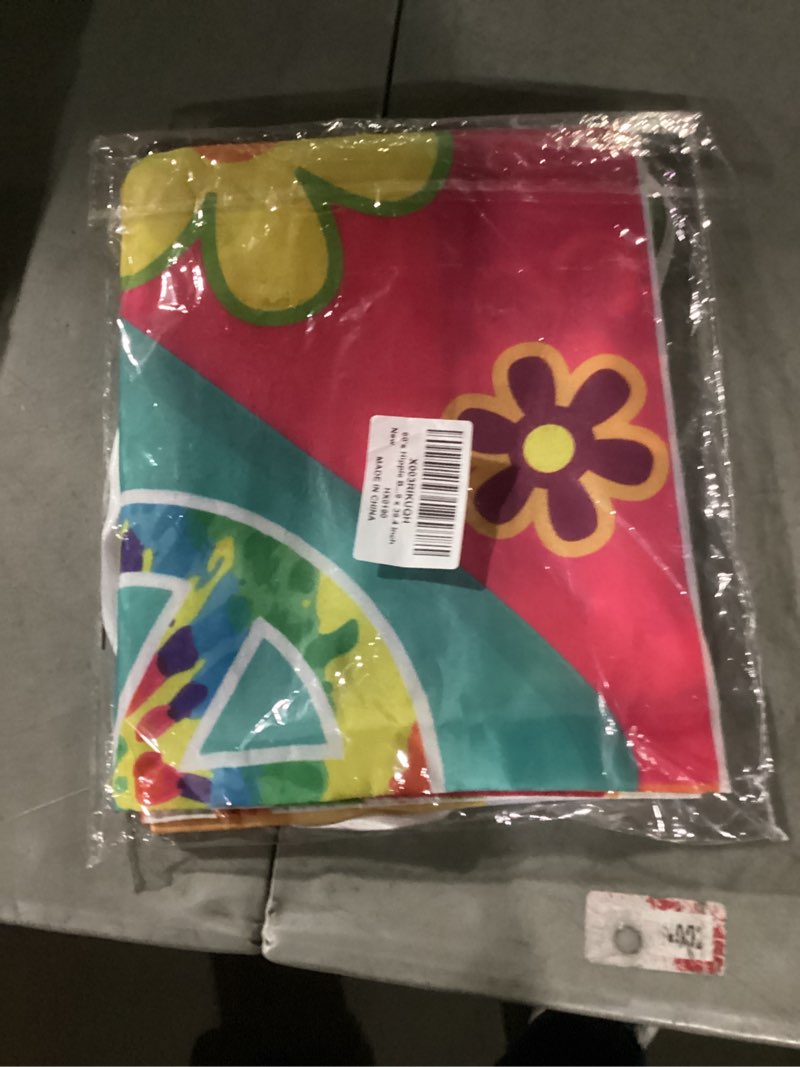Condition photo showing New/Like New for 60's Hippie Bus Photo Prop 60s Party Decorations Large Fabric Retro Groovy Van Prop Hippie Selfie Frame Backdrop Background Banner Birthday Party Supplies Retro 60s 70s Party Favors 59 x 39.4 Inch