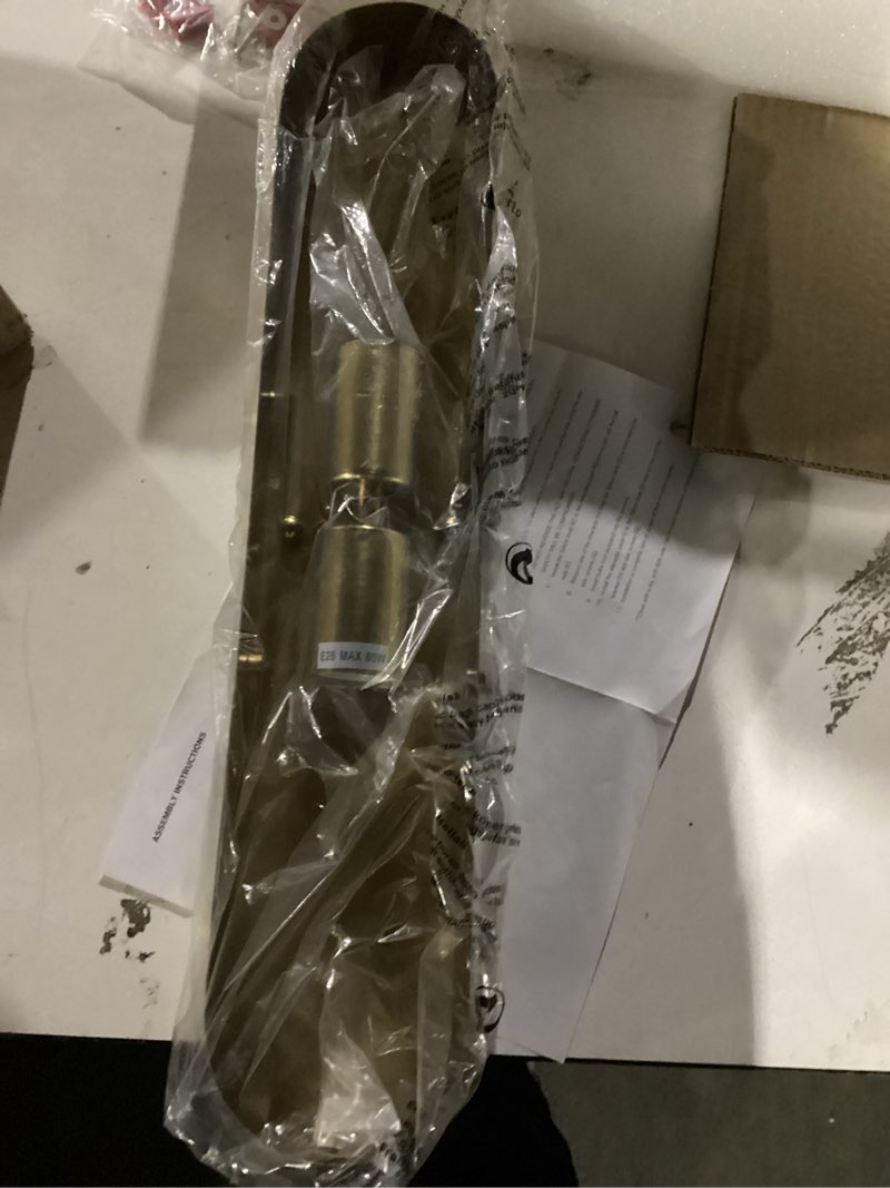 Condition photo showing New/Like New for wall sconces set of two, modern bathroom sconces wall lighting with milky white glass, brushed gold sconces wall decor set of 2 for bathroom mirror bedroom living room hallway (hardwired) brushed gold & milky white glass (hardwired) 2 pack