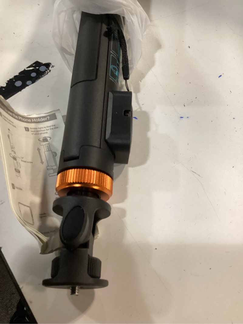 Condition photo showing Good Condition for EUCOS 62" Phone Tripod, Tripod for iPhone & Selfie Stick with Remote, Extendable Cell Phone Stand & Ultimate Phone Holder, Solidest Phone Stand Compatible with iPhone/Android Inferno Mix Carbon Black