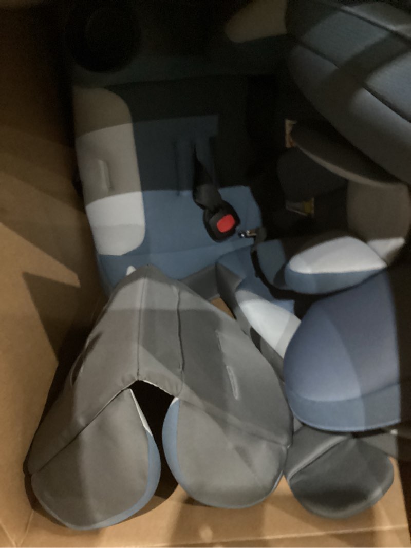 Condition photo showing As Is for Safety 1st Grow and Go All-in-One Slim Convertible Car Seat, Rear Facing, 5-40 lbs, Forward Facing (30–65 lbs), High Back Booster Seat 40-100 pounds, Alaskan Blue Alaskan Blue Original