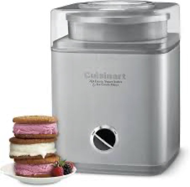 Cuisinart Ice Cream Maker Machine, 2-Quart Ice Cream, Sorbet and Frozen Yogurt Machine, Fully Automa