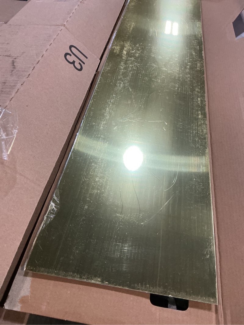 Condition photo showing Good Condition for hardware essentials 852750 magnetic kick plate-aluminum-bright finish 8 x 34