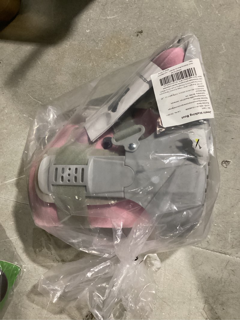 Condition photo showing Good Condition for Walking Boot for Broken Foot, Air Cam Walker Boot for Foot Injury Adjustable Fracture Support for Sprained Ankle, Grey Shell with Light Pink Lining for Women Medium Grey & Light Pink Medium