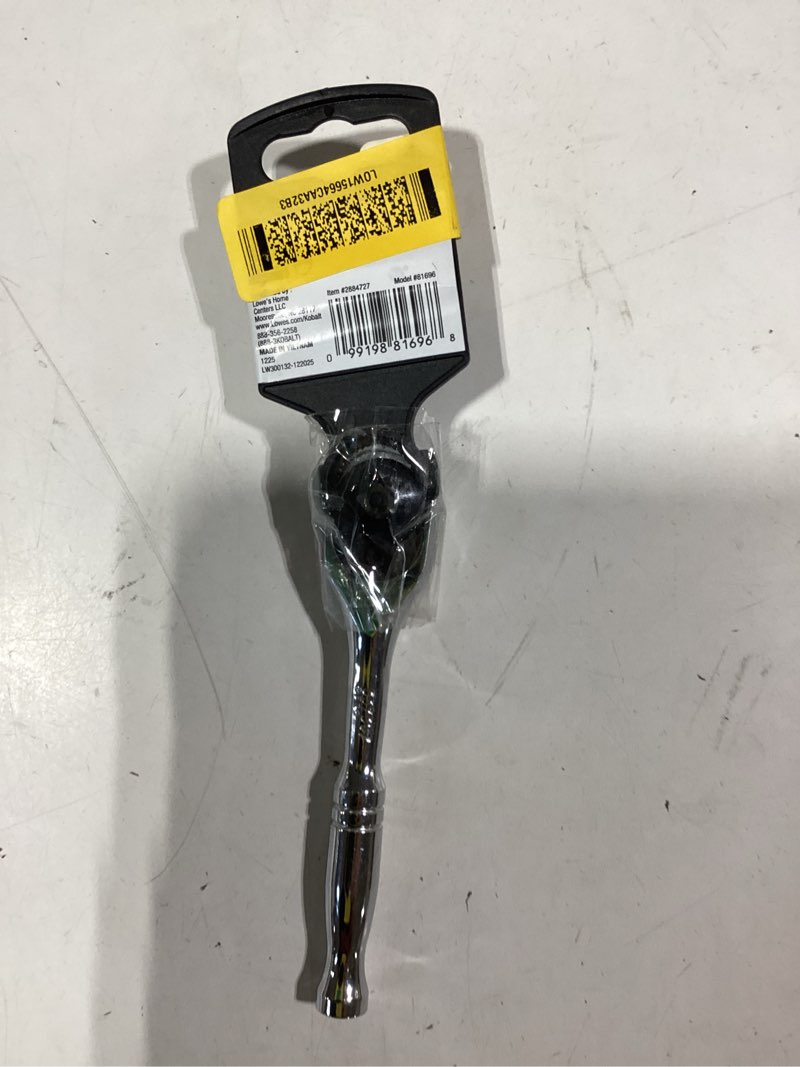 Condition photo showing As Is for kobalt 90-tooth 1/4-in drive full polish handle ratchet