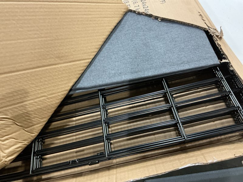 Condition photo showing Good Condition for petime foldable metal dog exercise pen/pet puppy playpen kennels yard fence indoor/outdoor 8 panel 24" w x 24" h with bottom pad (with bottom pad, 8 panels 24" h) playpen+bottom pad 8 panels 24"h