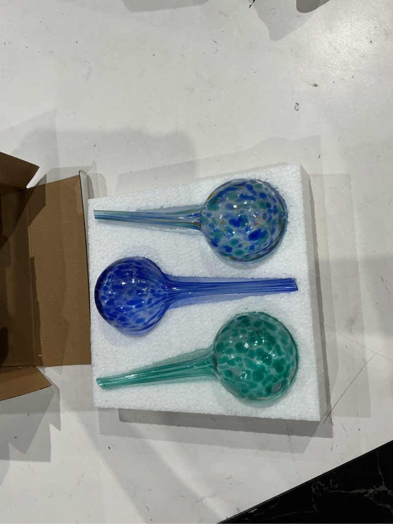 Condition photo showing Good Condition for aqua globe mini - 3 pack - decorative hand-blown glass small plant watering bulbs