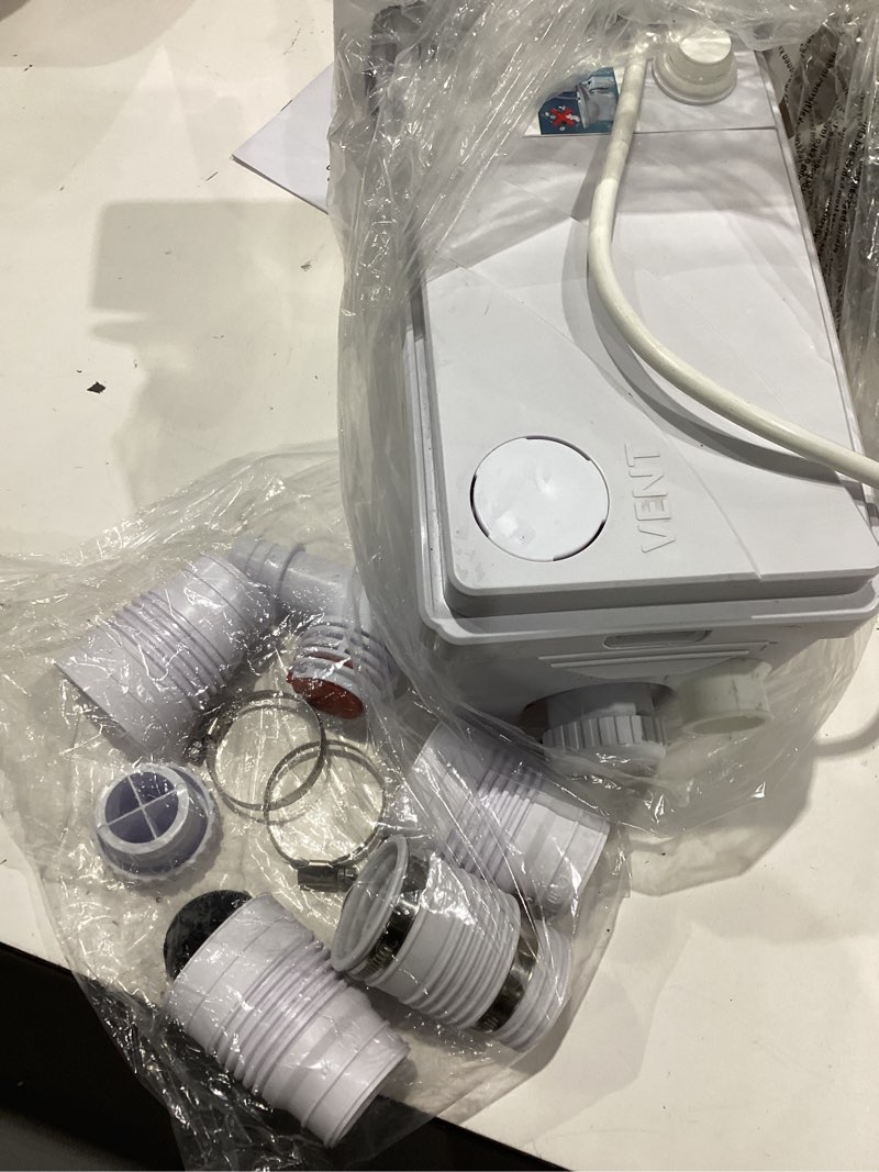 Condition photo showing Good Condition for 1200w macerator pump – 2800gph, 28ft vertical lift toilet water pump with anti-backflow, pcb smart control, ipx4 waterproof, macerator pump basement for toilet, sink, bathroom etc.
