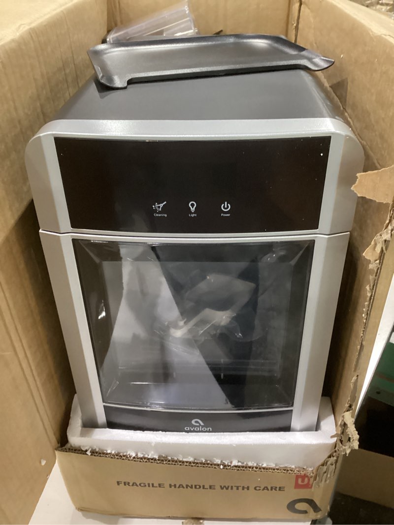 Condition photo showing Good Condition for avalon nugget ice maker chewable ice 38 lbs per day, one click operation, large ice storage, 1 gallon water tank with tank, not tested