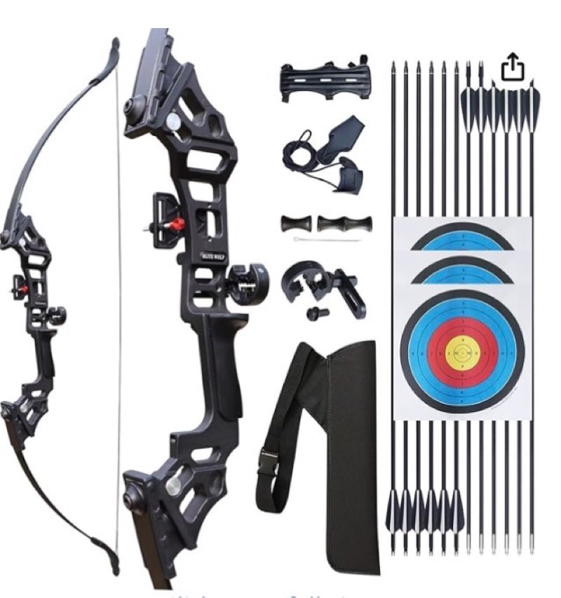archery bows for adults, takedown aluminum alloy riser bow and arrow set for adults beginners, 30 40