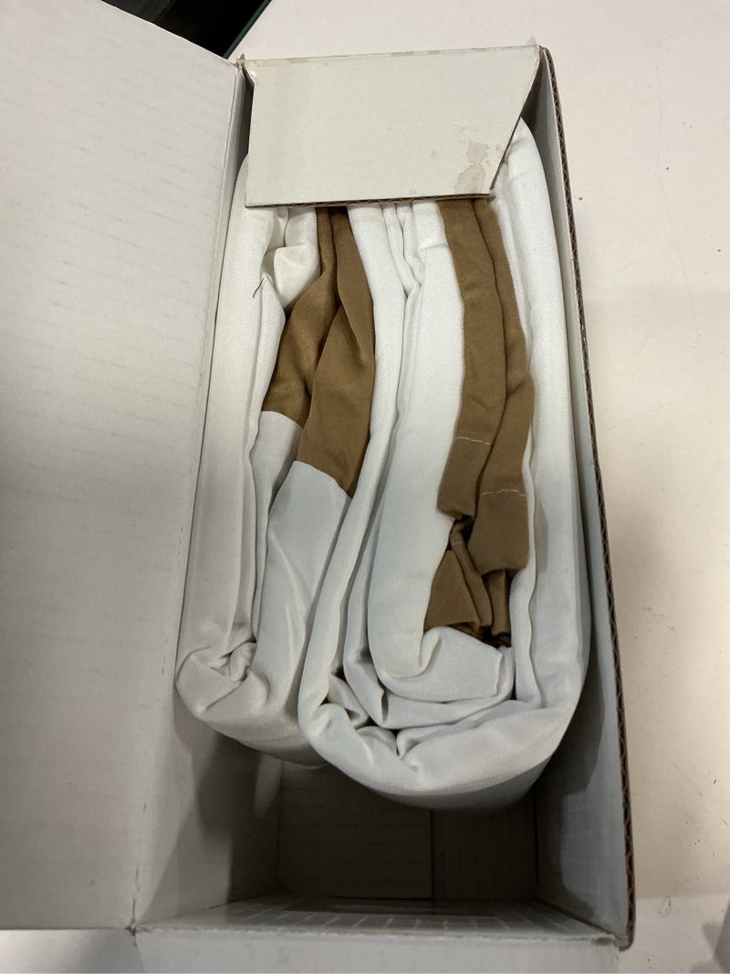 Condition photo showing New/Like New for Cotton Metrics Linen 800TC Hotel Quality 100% Egyptian Cotton Bed Skirt 12" Drop Length King Size Taupe Solid