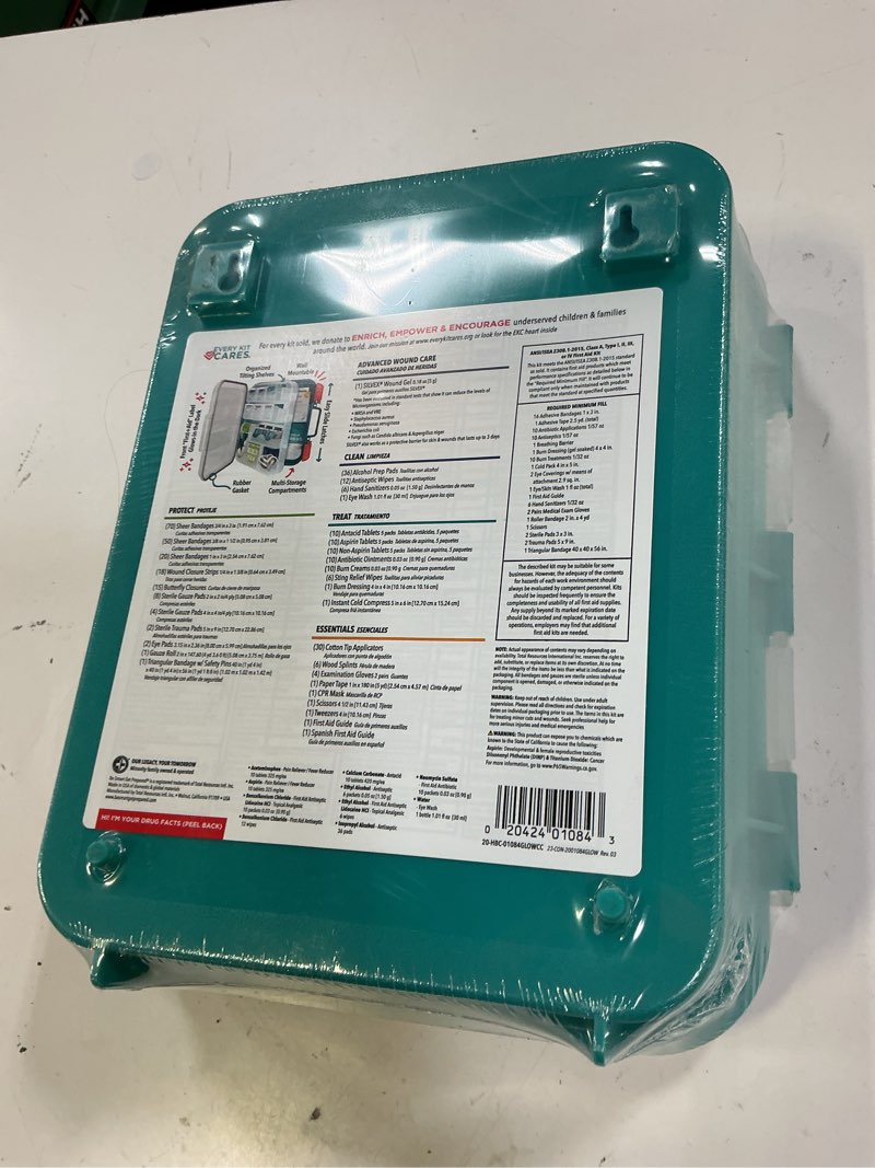 Condition photo showing New/Like New for be smart get prepared first aid kit osha/ansi, 351 ct.