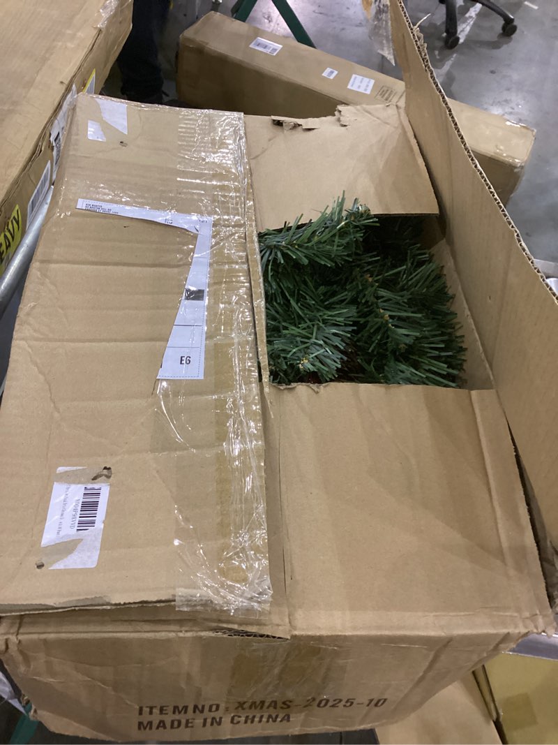 Condition photo showing As Is for Pre lit christmas tree