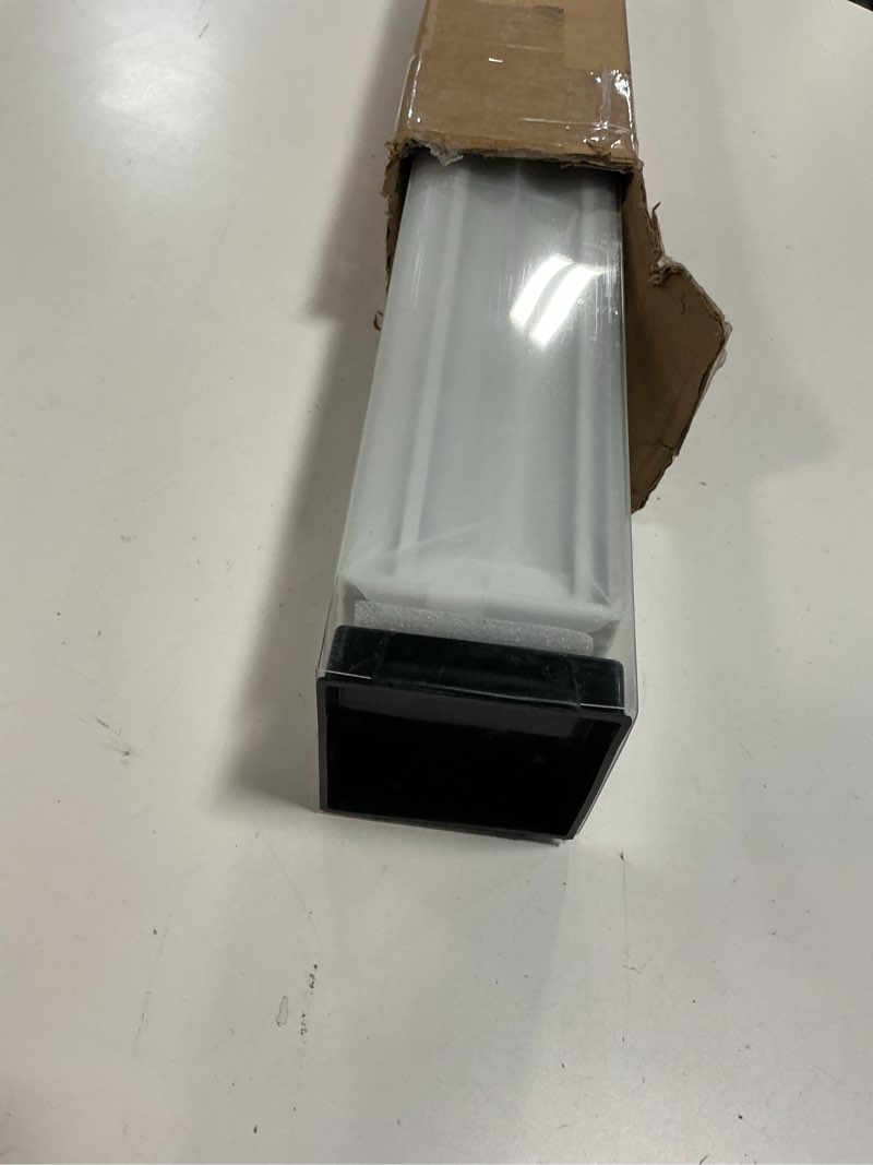 Condition photo showing New/Like New for AOSKY Blackout Roller Shades Cordless Blinds for Windows, Free-Stop Shades with Valance, Thermal Insulated Fabric, UV Protection, Natural Woven Blinds for Home and Office (33.5" W x 72" H, White) White 33.5"W x 72"H