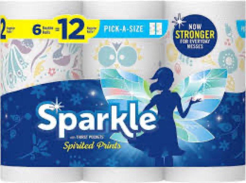 sparkle 6 double rolls (4 packs) 24 rolls