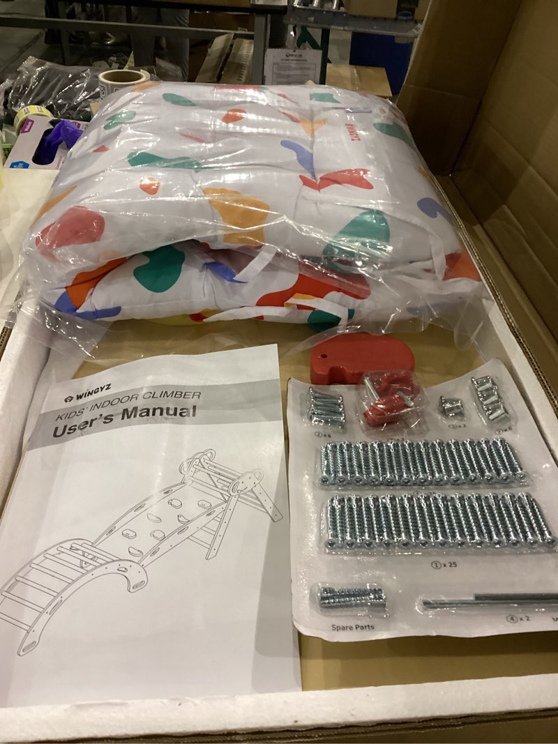 wingyz Pikler Triangle Climbing Set with Cushion,Foldable 8 in 1 Jungle Gyms for Toddlers 1-3, Indoo