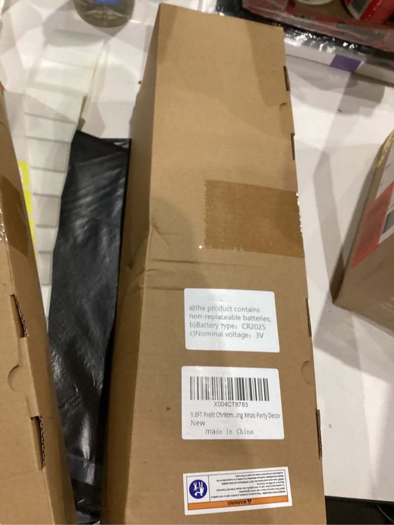 Condition photo showing New/Like New for 9.8FT Prelit Christmas Garland Decorations with Lights,Christmas Garlands with Pine Cone Red Berry, 8 Modes Christmas Garland for Indoor Mantle Stairs Railing Xmas Party Decor