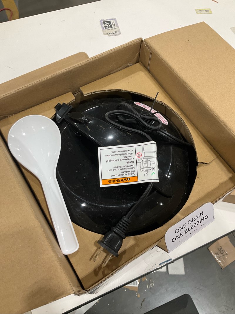 Condition photo showing As Is for AROMA Digital Rice Cooker, 4-Cup (Uncooked) / 8-Cup (Cooked), Steamer, Grain Cooker, Multicooker, 2 Qt, Stainless Steel Exterior, ARC-914SBD 4 Cup Uncooked / 8 Cup Cooked