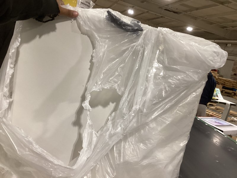 Condition photo showing Good Condition for 4ft folding table plastic fold in half w/handle heavy duty portable indoor outdoor for garden party picnic camping bbq dining kitchen wedding market event white 4ft