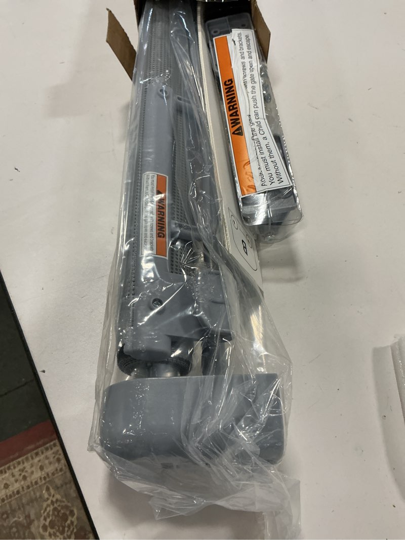 Condition photo showing Good Condition for Retractable Baby Gate for Stairs, 55" Wide Mesh Dog Gate Indoor, 34'' Tall Child Gate for Doorways, Hallways, Deck, Indoor Outdoor Pet Baby Safety Essentials for Home, Grey