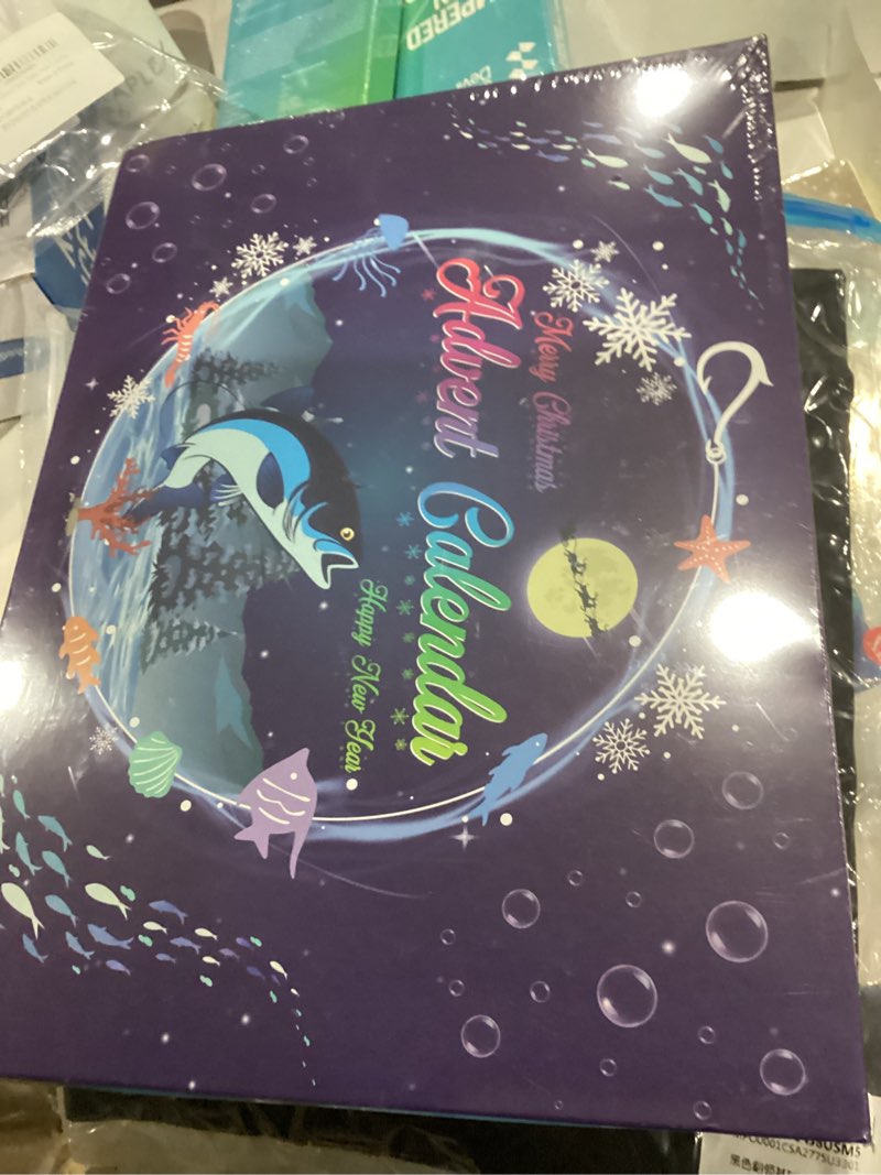 Condition photo showing New/Like New for Fishing Advent Calendar 2025, Fishing Lure Set - 24 Days of Christmas Countdown Calendar, for Fishing Lovers, Christmas Gifts for Dad Men & Stocking Stuffers for Men