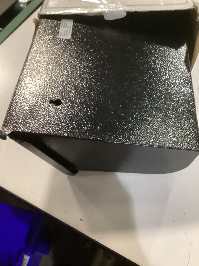 Condition photo showing Good Condition for Architectural Mailboxes Woodlands™ Wall-Mounted Mailbox for Outside, Rust-Resistant Galvanized Steel Metal Medium Mail Box, Textured Black Modern Wall Mailbox