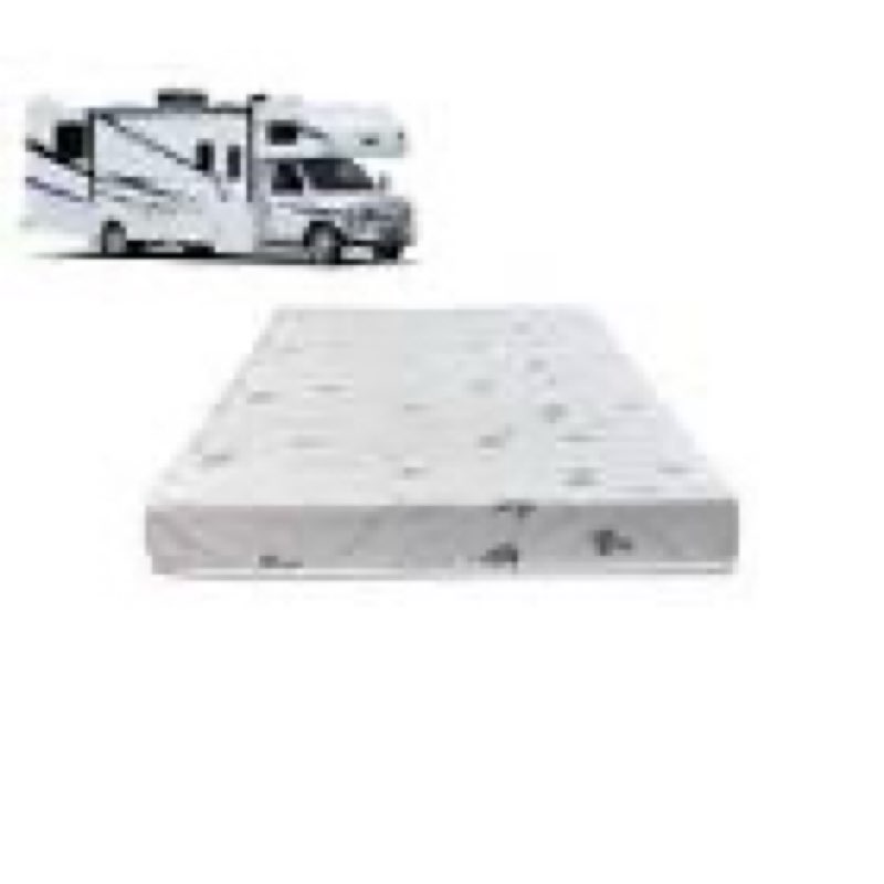 greaton, 4-inch high density foam rv mattress replacement, medium firm, travel camper trailer truck 