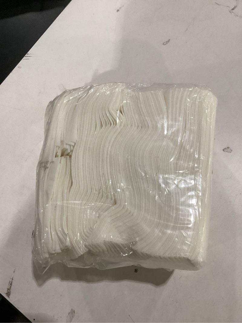 Condition photo showing Good Condition for linen feel disposable napkins, hand towels for bathroom, weddings, parties and dinners, white, 50 pack