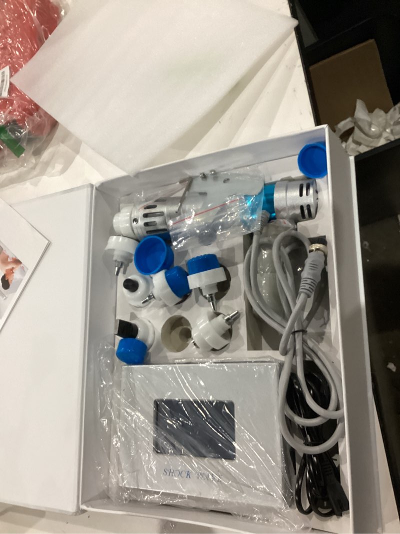 Condition photo showing Good Condition for focused shockwave therapy machine for pain relief extracorporeal shock wave non-invasive treatment for muscle joint back, knee body relaxation