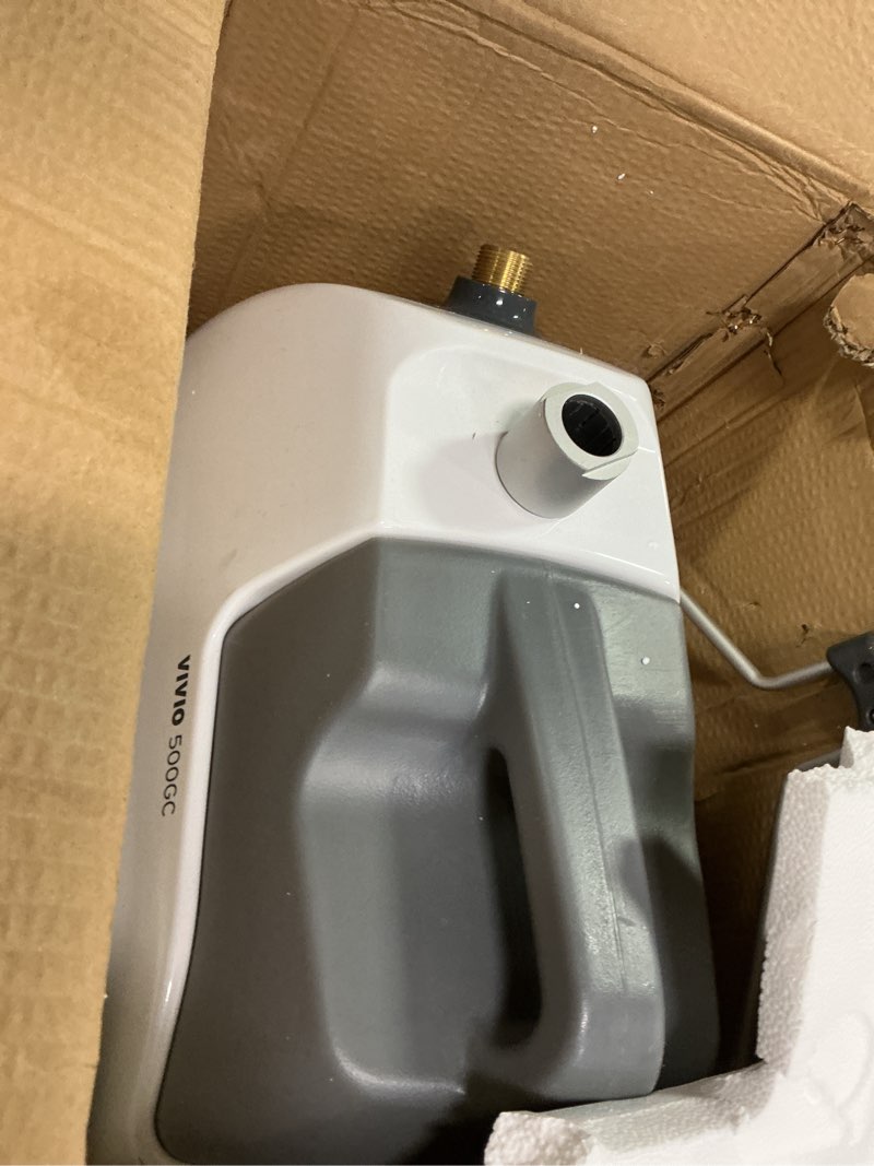 Condition photo showing Good Condition for Reliable Vivio 500GC Garment Steamer - PVC Steam Head and Easy Roll Wheels, Garment Steamer with Removable Hanger, 1 Gallon Water Capacity, 1300W Brass Elements with Auto Shut Off and 63" Long Hose