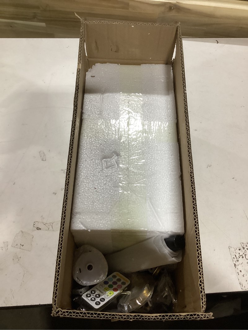 Condition photo showing As Is for Battery Operated Wall Sconces Set of 2,Dimmable Wall Sconce Battery Powered with Remote Control,Indoor Not Hardwired Wall Lamp for Bedroom, Mid-Century Modern Wall Light Chrome