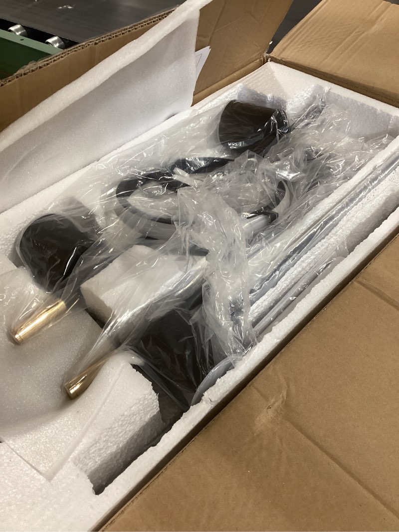 Condition photo showing Good Condition for Siittoo Modern Black Pendant Light, LED Dimmable Hanging Pendant Light Fixture with Spotlights, 40'' Modern LED Chandelier Kitchen Island Light for Table Dining Room Bar (40W, 6-Light, Matte Black) Black-5 Spotlights 1 Ring-Dim