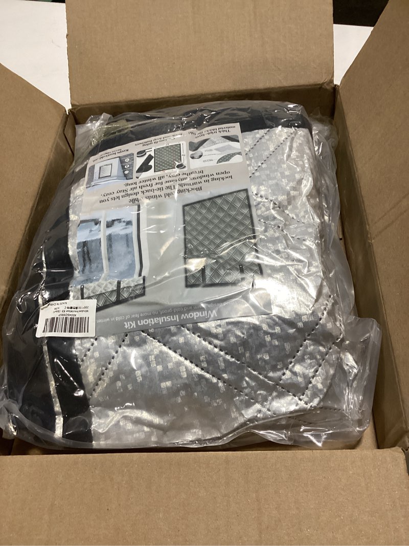 Condition photo showing Good Condition for Window Draft Blocker Thermal Curtains for Winter Height & Width Adjustable Up to 59 * 79“ Fit Most Indoor Room RV Windows 3 Layers Heavy-Duty Winter Thermal Window Cover Film Velcro Install MAX 59"*78"