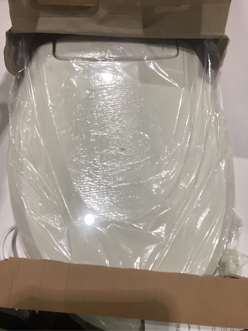 Condition photo showing Good Condition for brondell l60-ew lumawarm heated nightlight elongated toilet seat, white elongated - l60-ew