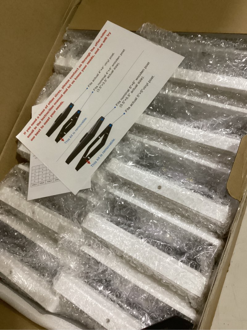 Condition photo showing Good Condition for solar post cap lights outdoor 12pack, waterproof fence post lights with 16 ultra bright leds fit 4x4/5x5/6x6 wood/vinyl posts, white deck post lights with warm/cool white for garden patio porch yard 12 lampshade-diamond pattern