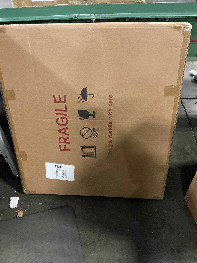 Condition photo showing New/Like New for 26"X30" Black Scalloped Mirror, Irregular Cloud Wavy Edge Vanity Mirror, Asymmetrical Flower Shaped Wall Mirror for Living Room Bathroom Bedroom Entryway Black 30"L x 26"W