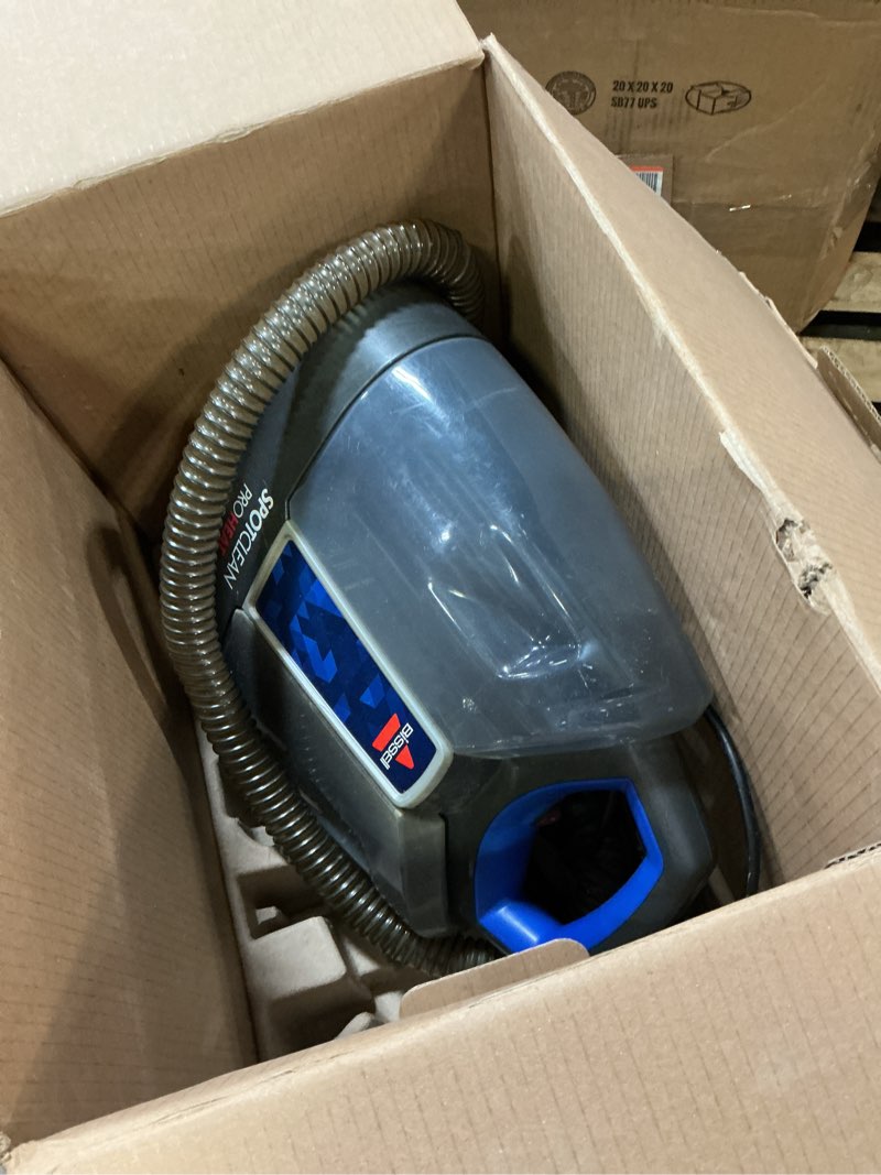 Condition photo showing As Is for bissell little green hydrosteam multi-purpose portable carpet and upholstery cleaner, car and auto detailer, 3618