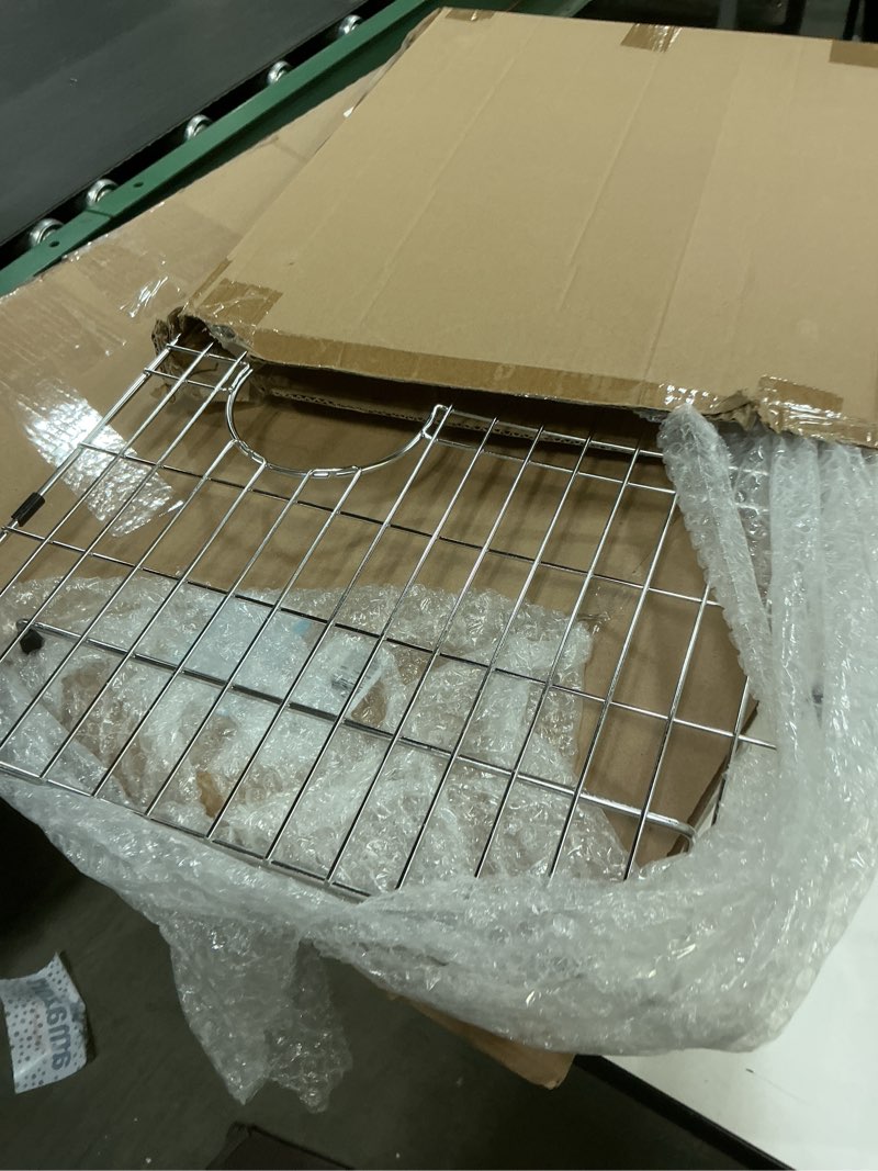 Condition photo showing Good Condition for 21-3/5" x 16-3/4" Sink Bottom Grid, Single Bowl Sink Protectors for Kitchen Sink, 304 Stainless Steel Kitchen Sink Protector Grid Sink Grate Rack 2522WG