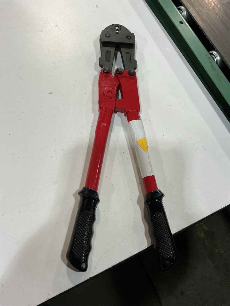 Condition photo showing As Is for performance tool 18 in. bolt cutter black/red 1 pk