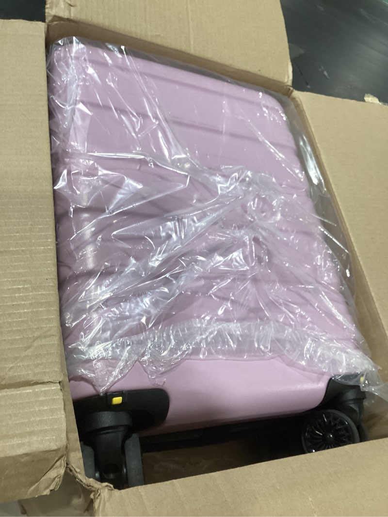 Condition photo showing Good Condition for similar  productmixi carry on luggage, suitcase with spinner wheels 16in luggage hardshell lightweight rolling suitcases pc with cover & tsa lock, lilac purple lilac purple 16in carry on