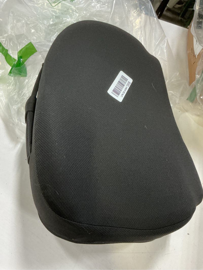 Condition photo showing As Is for a-pce foldable travel seat cushion-with built-in handles?memory foam cushions for relief of lower back, sciatic, butt and tailbone pain-for home & office use, perfect for travel or driving-black black 46*44*8cm