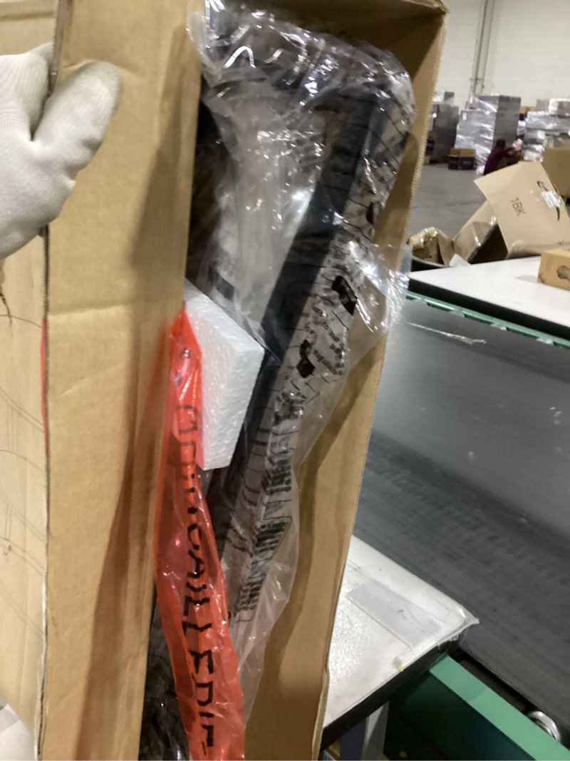 Condition photo showing New/Like New for VASAGLE 21.7-Inch Round Side Table, 2-Tier End Table, Nightstand with Steel Frame, Spacious Top, for Small Spaces, Living Room, Bedroom, Heather Greige and Ink Black ULET56BG | 2 Storage Shelves, Living Room, Bedroom, Nightstand, Small Spaces, Accent Coffee Table Heather Greige + Ink Black Without Power Strip