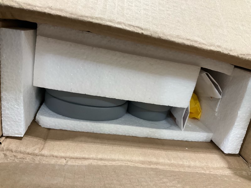 Condition photo showing Good Condition for Step Stool for Toddler, 3-Step Kids Step Stool for Bathroom Sink, Foldable Toilet Potty Training Stool with Handles, Child Kitchen Counter Stool Helper Wooden Ladder for Toddlers (Grey)