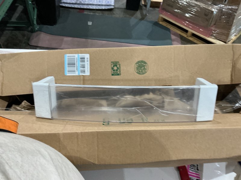 Condition photo showing Good Condition for smart choice 242126602 bottom shelf refrigerator door bin - clear, impact resistant freezer replacement compatible with frigidaire, fits select refrigerator models