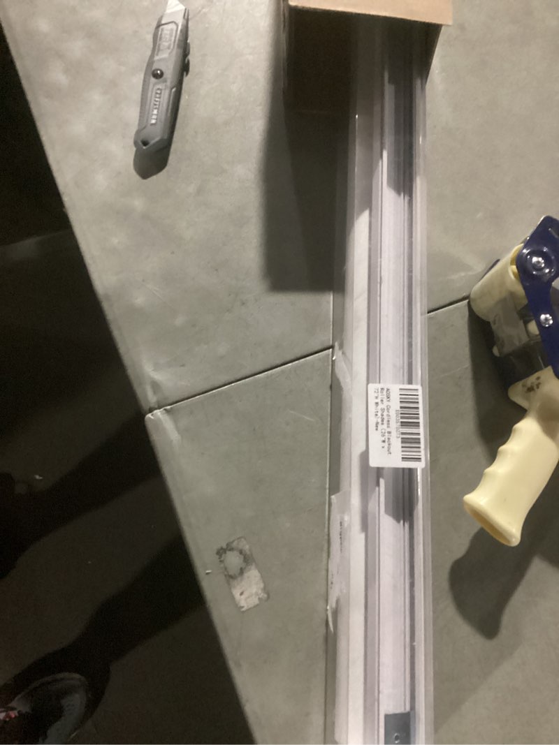 Condition photo showing Good Condition for aosky cordless roller shades blackout blinds for windows room darkening rolled up shades with spring system, uv protection window shades door blinds for home and office (26" w x 72" h,white) 26"w x 72"h white
