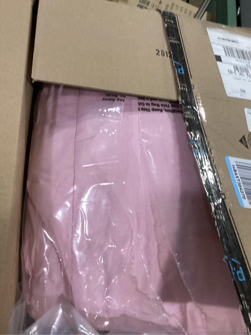 Condition photo showing Good Condition for Amazon Basics Kids' 3 Piece Lightweight Cotton Shell Reversible Comforter Set with Sham, USTCP Certified Cotton Shell, Twin, Candy Pink and Grey, Solid Twin Candy Pink and Grey