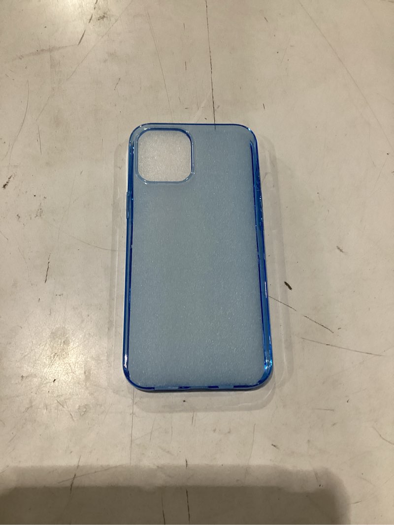 Condition photo showing New/Like New for jjgoo compatible with iphone 12 pro max case clear, transparent soft shockproof protective slim thin bumper cover phone case, blue clear blue