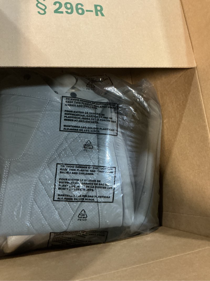 Condition photo showing Good Condition for elantrip 2pcs front car seat covers leather car seat protector universal fit for most cars suvs and trucks water proof seat protector gray gray front seats only