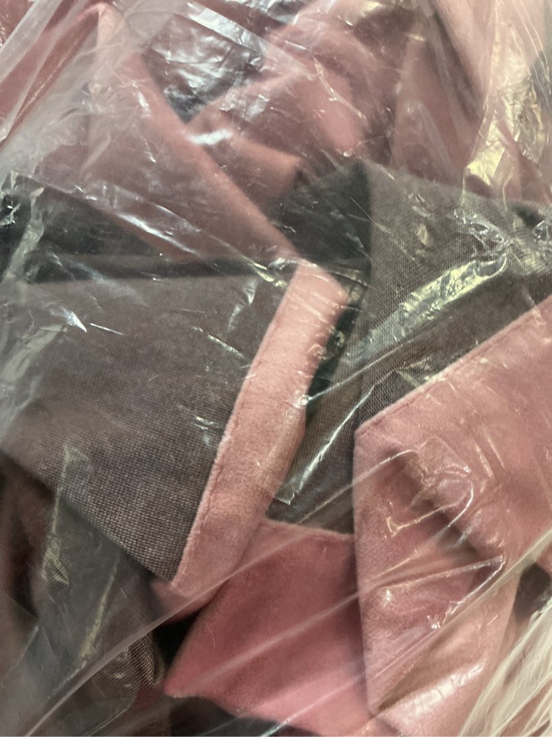 Condition photo showing Good Condition for miulee velvet curtains 90 inches 2 panels - luxury blackout curtains for bedroom living room thermal insulated super soft window drapes rod pocket & back tab, blush pink, w52 x l90 inch blush pink 52"w x 90"l (pack of 2) back tab